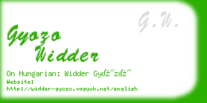 gyozo widder business card